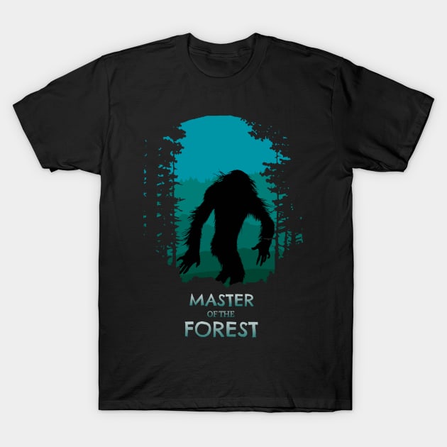 Bigfoot The Mysterious of the Forest T-Shirt by KewaleeTee